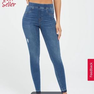 NWT SPANX Distressed Denim Legging